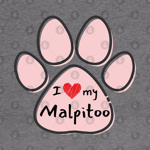 Maltipoo Paw by Mias Pawtique